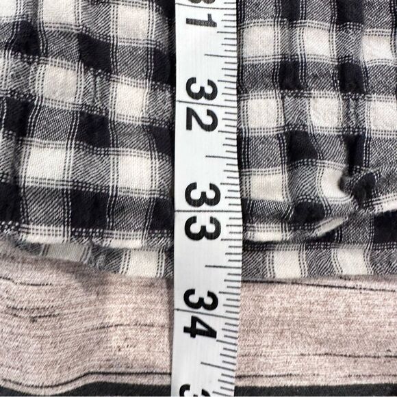 Faherty Black and White Checkered Mini Dress Size Medium - Picture 6 of 10